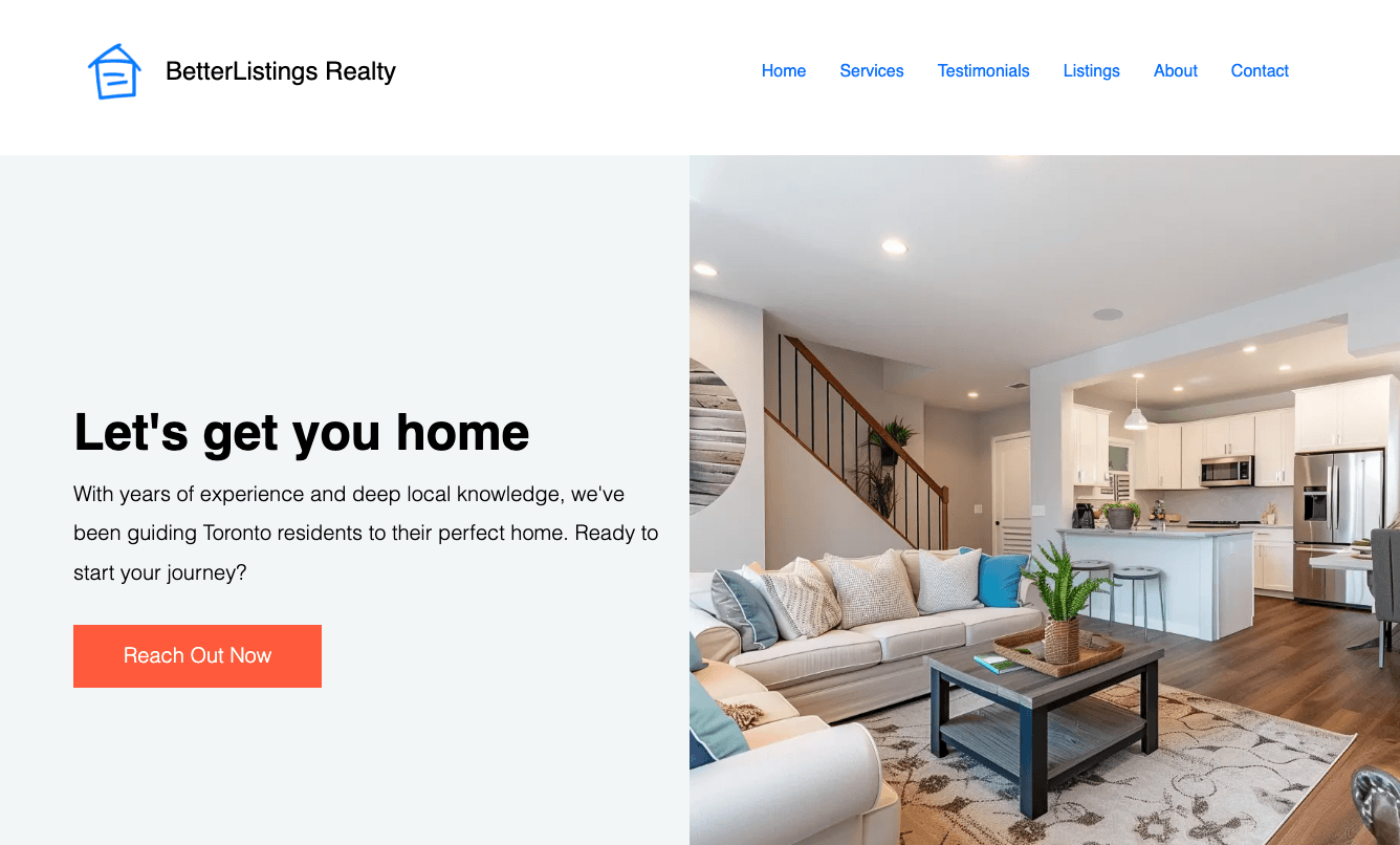 Home Page Example