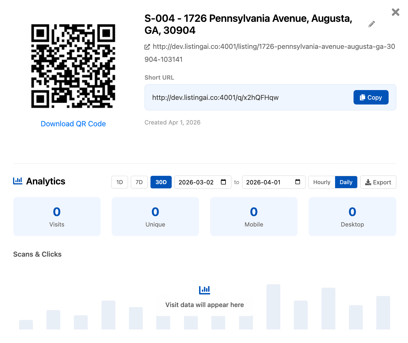 QR code scan analytics