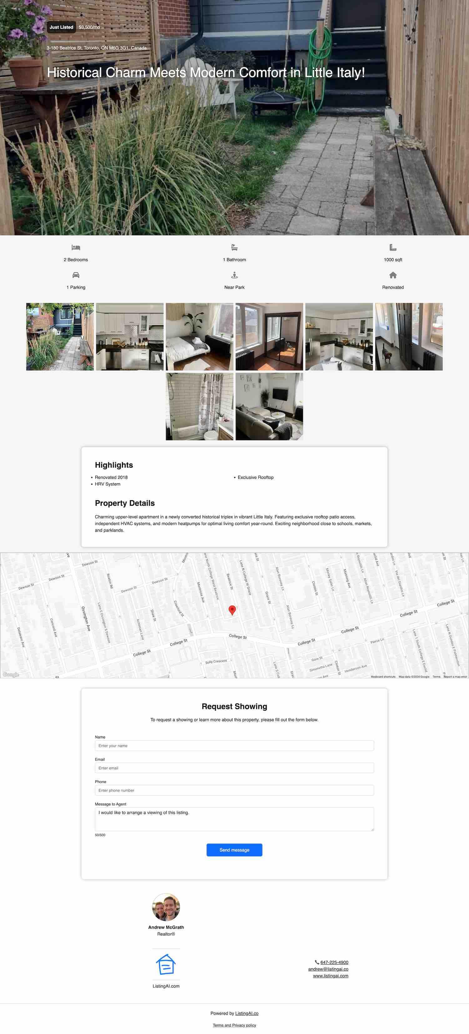 Example website