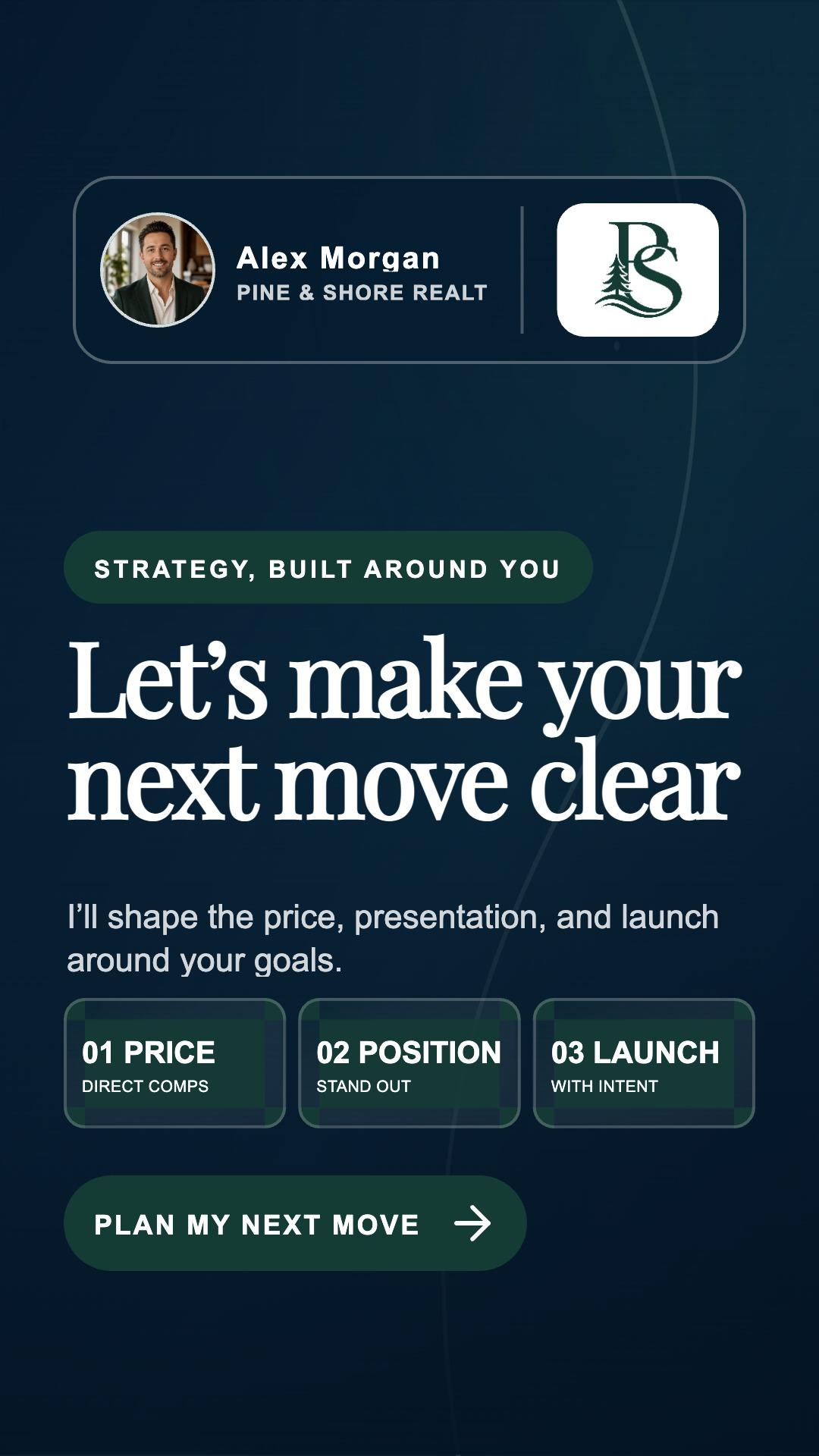 Branded agent call to action for a market update Story and Reel