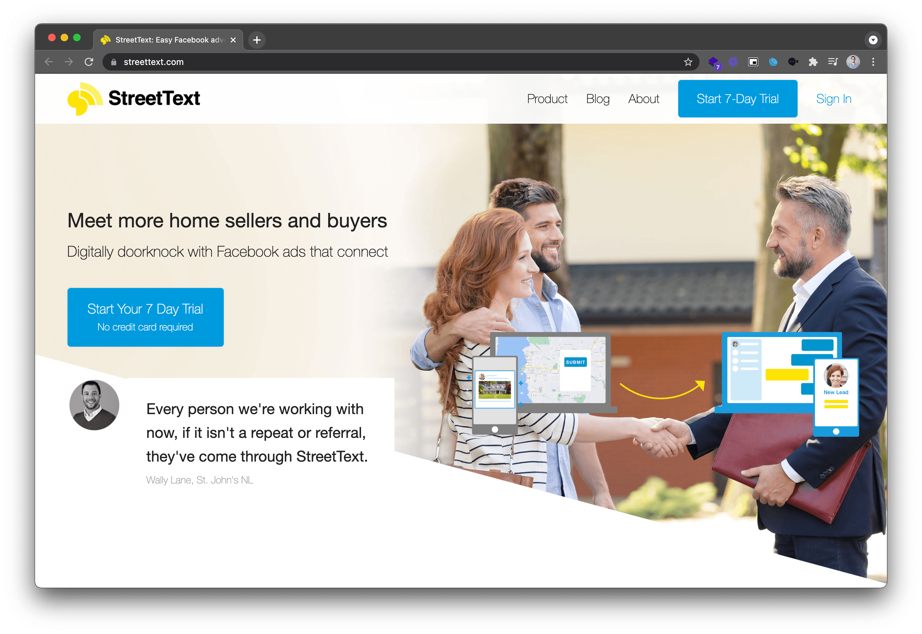 Street Text landing page image